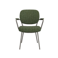 LABEL51 Eetkamerstoelen Lausanne - Forest - Boucle - Forest Metalen Frame