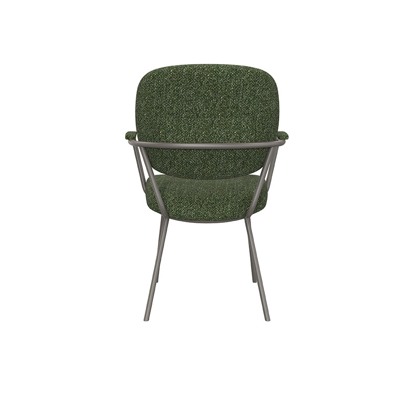 LABEL51 Eetkamerstoelen Lausanne - Forest - Boucle - Forest Metalen Frame