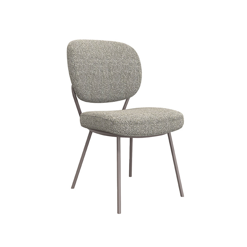 LABEL51 Eetkamerstoelen Singapore - Mushroom - Boucle - Brons Metalen Frame