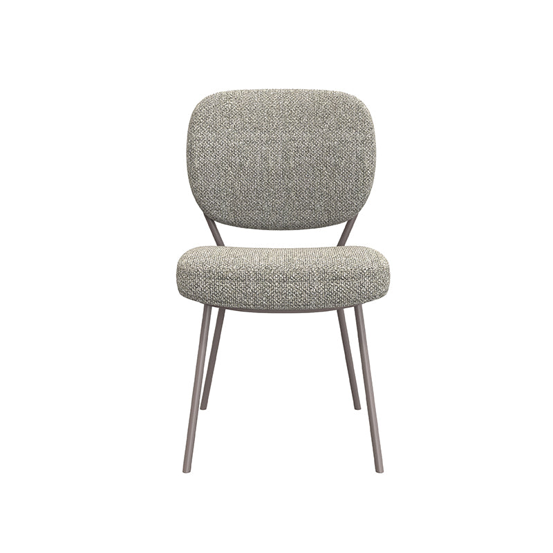 LABEL51 Eetkamerstoelen Singapore - Mushroom - Boucle - Brons Metalen Frame