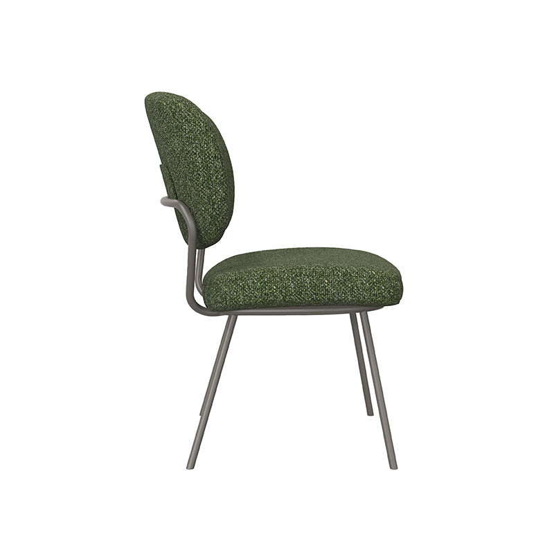 LABEL51 Eetkamerstoelen Singapore - Forest - Boucle - Forest Metalen Frame