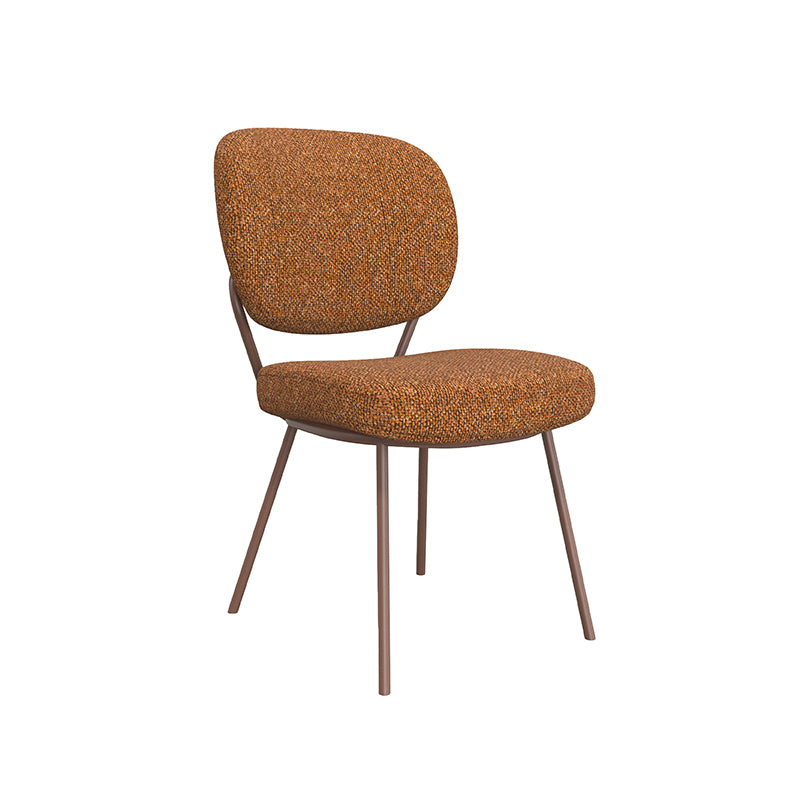 LABEL51 Eetkamerstoelen Singapore - Coral - Boucle - Coral Metalen Frame