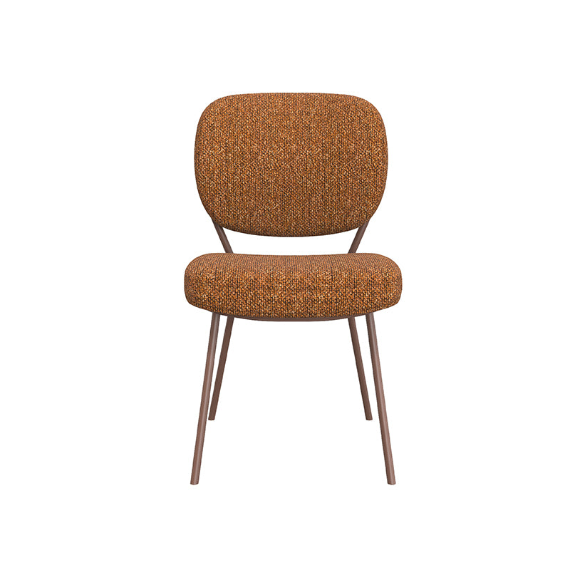 LABEL51 Eetkamerstoelen Singapore - Coral - Boucle - Coral Metalen Frame