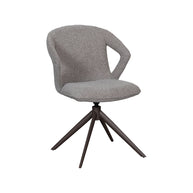 LABEL51 Eetkamerstoelen Zurich - Mushroom - Boucle - Brons Metalen Frame