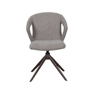 LABEL51 Eetkamerstoelen Zurich - Mushroom - Boucle - Brons Metalen Frame