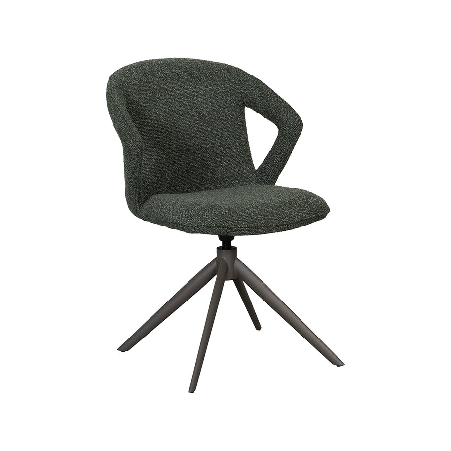 LABEL51 Eetkamerstoelen Zurich - Forest - Boucle - Forest Metalen Frame