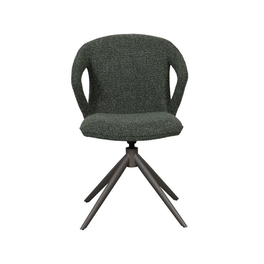 LABEL51 Eetkamerstoelen Zurich - Forest - Boucle - Forest Metalen Frame
