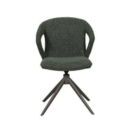 LABEL51 Eetkamerstoelen Zurich - Forest - Boucle - Forest Metalen Frame