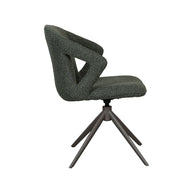 LABEL51 Eetkamerstoelen Zurich - Forest - Boucle - Forest Metalen Frame