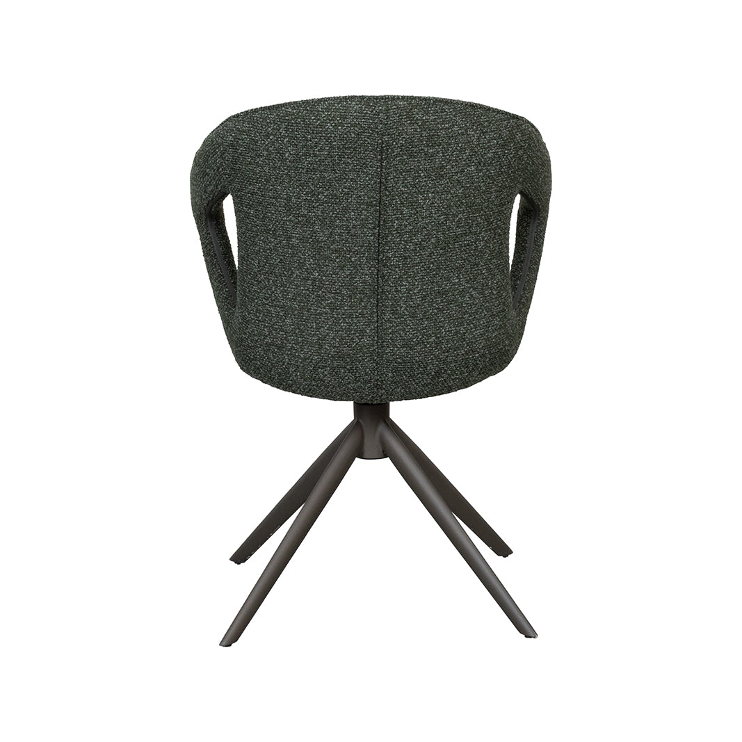 LABEL51 Eetkamerstoelen Zurich - Forest - Boucle - Forest Metalen Frame