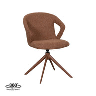 LABEL51 Eetkamerstoelen Zurich - Coral - Boucle - Coral Metalen Frame