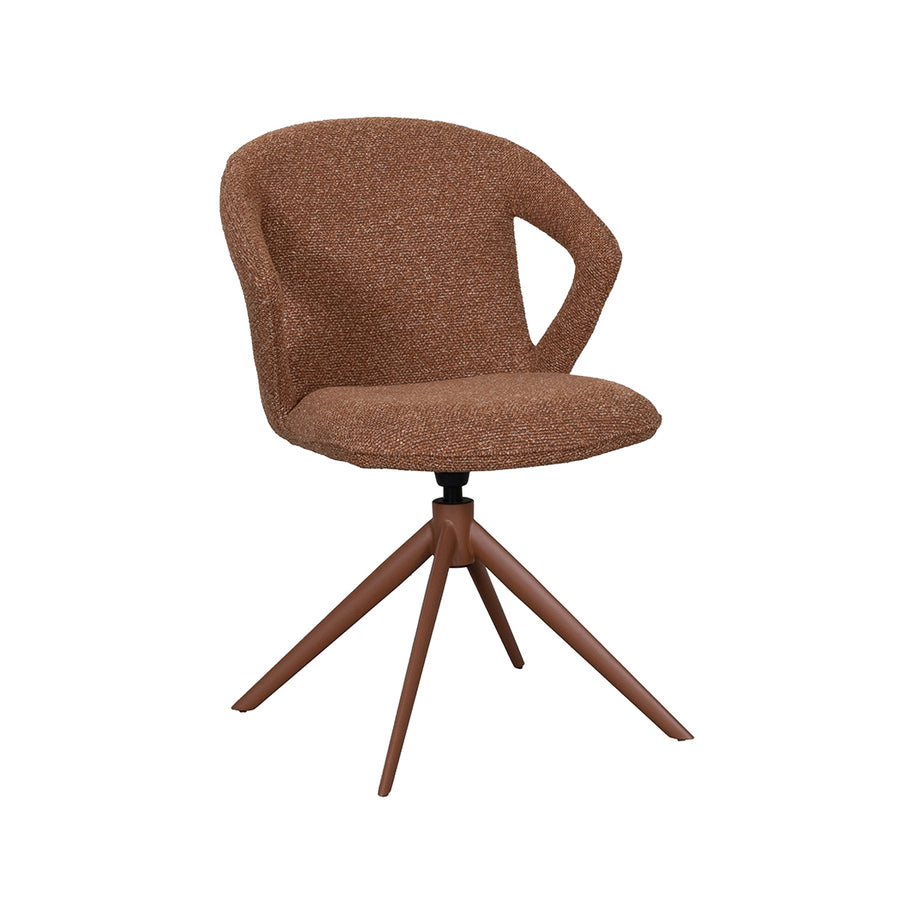 LABEL51 Eetkamerstoelen Zurich - Coral - Boucle - Coral Metalen Frame