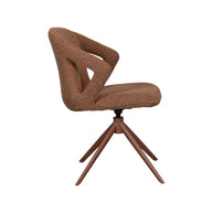 LABEL51 Eetkamerstoelen Zurich - Coral - Boucle - Coral Metalen Frame