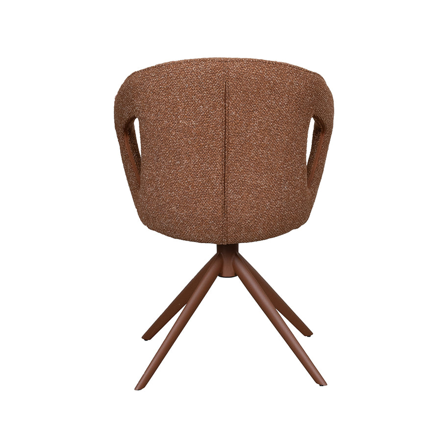 LABEL51 Eetkamerstoelen Zurich - Coral - Boucle - Coral Metalen Frame