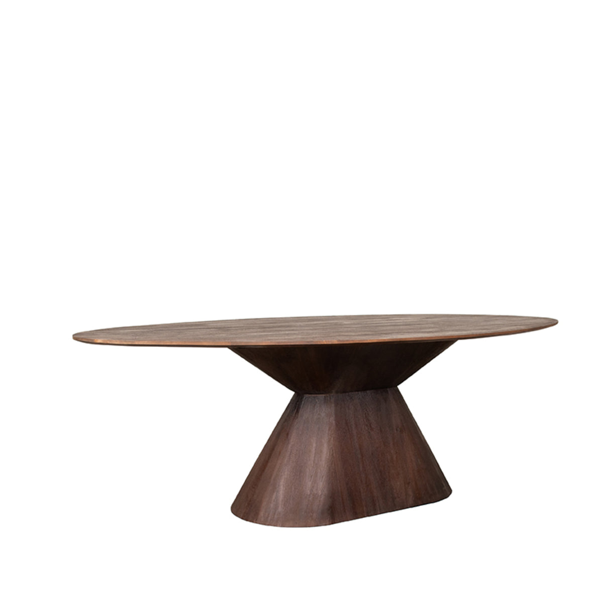 LABEL51 Eetkamertafels Jagger - Espresso - Mangohout - 240 cm - Ovaal