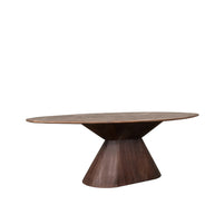 LABEL51 Eetkamertafels Jagger - Espresso - Mangohout - 240 cm - Ovaal
