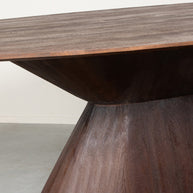 LABEL51 Eetkamertafels Jagger - Espresso - Mangohout - 240 cm - Ovaal