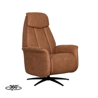 LABEL51 Fauteuils Oslo - Cognac - Kunstleder - 1-Motorig