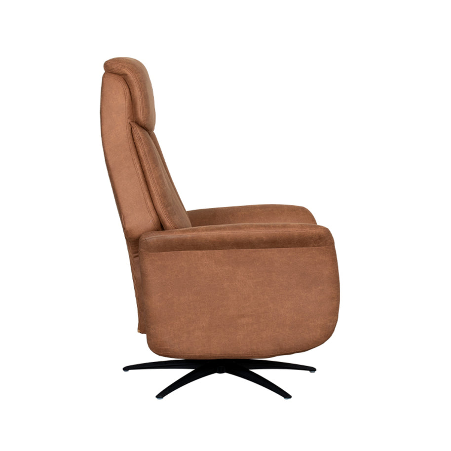 LABEL51 Fauteuils Oslo - Cognac - Kunstleder - 1-Motorig