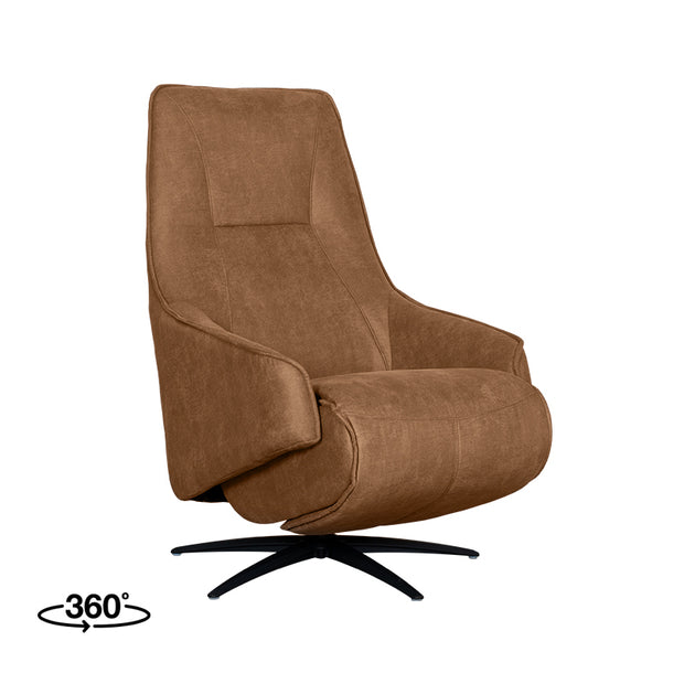 LABEL51 Fauteuils Odense - Cognac - Kunstleder - 2-Motorig