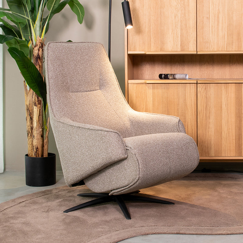 LABEL51 Fauteuils Odense - Mushroom - Boucle - 2-Motorig