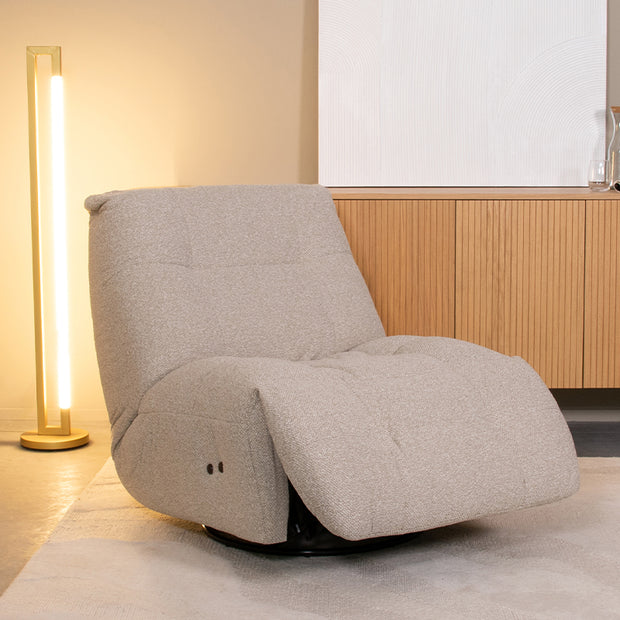 LABEL51 Fauteuils Relax and Recharge - Naturel - Boucle - Met Accu