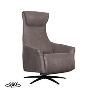 LABEL51 Fauteuils Lund - Taupe - Kunstleder - 2-Motorig - Met Massagefunctie