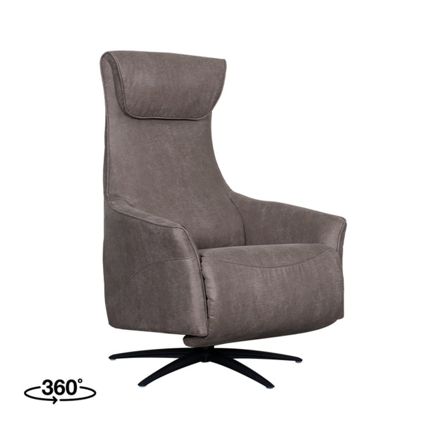 LABEL51 Fauteuils Lund - Taupe - Kunstleder - 2-Motorig - Met Massagefunctie