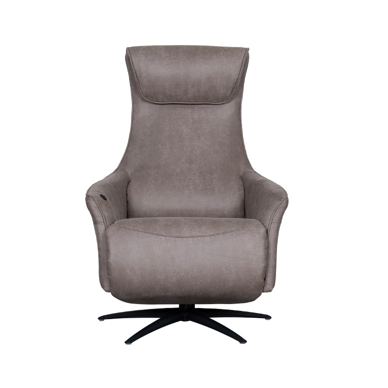 LABEL51 Fauteuils Lund - Taupe - Kunstleder - 2-Motorig - Met Massagefunctie