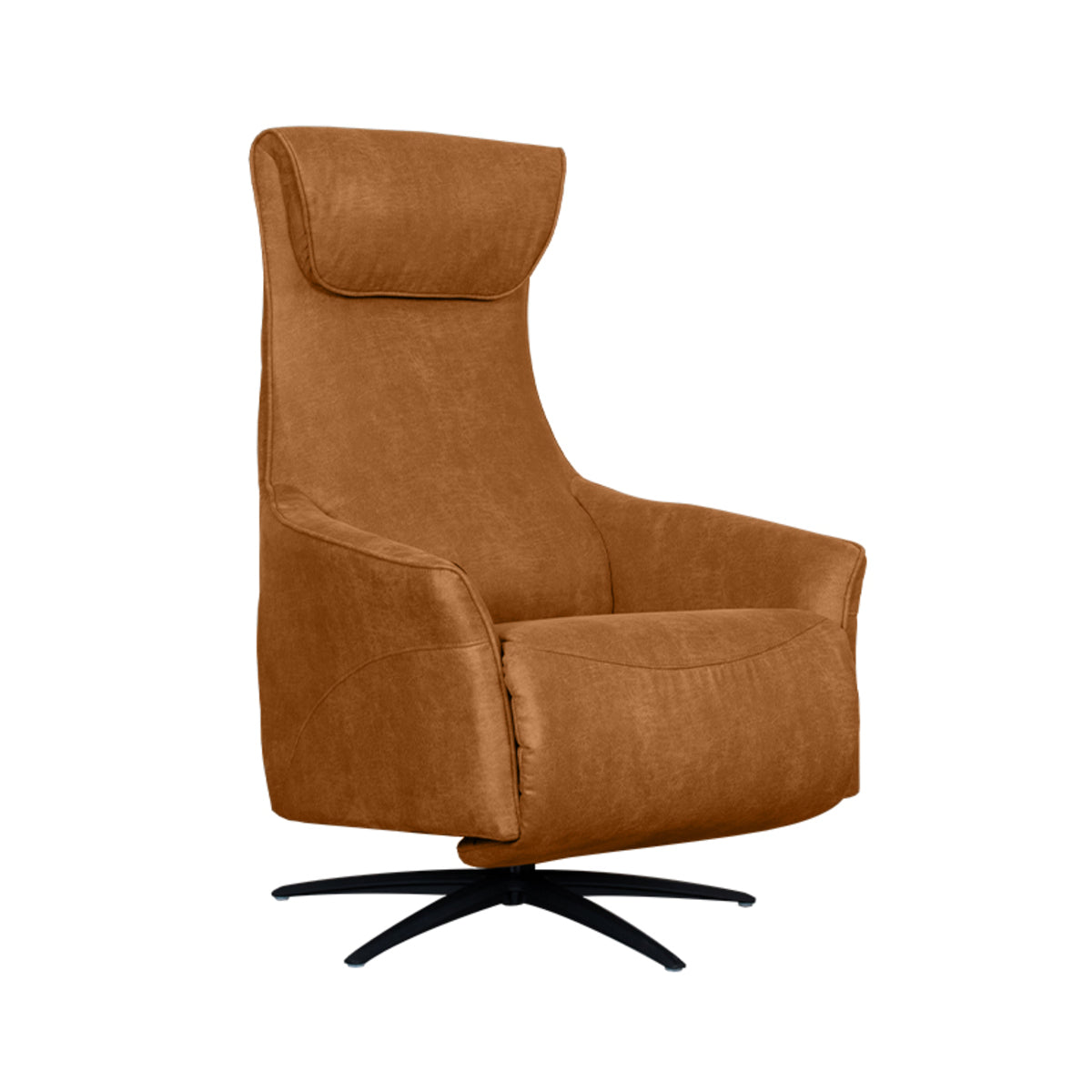 LABEL51 Fauteuils Lund - Cognac - Kunstleder - 2-Motorig - Met Massagefunctie