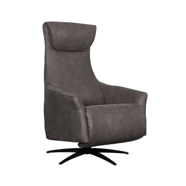 LABEL51 Fauteuils Lund - Antraciet - Kunstleder - 2-Motorig - Met Massagefunctie