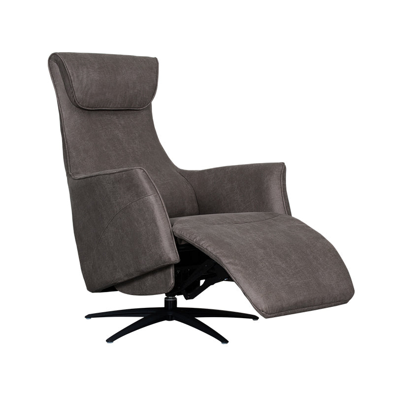 LABEL51 Fauteuils Lund - Antraciet - Kunstleder - 2-Motorig - Met Massagefunctie