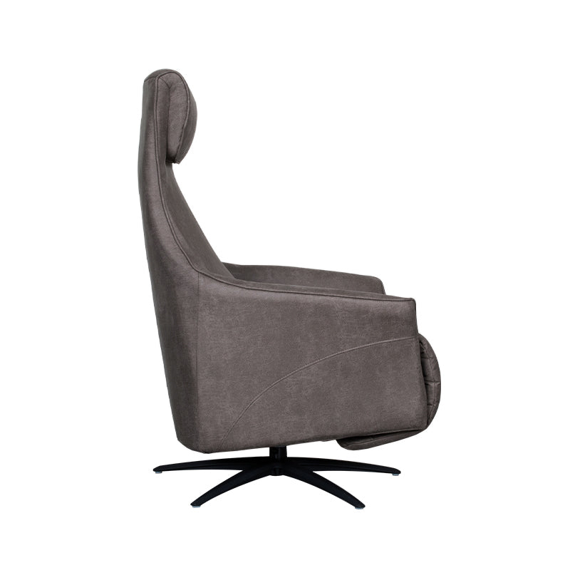 LABEL51 Fauteuils Lund - Antraciet - Kunstleder - 2-Motorig - Met Massagefunctie