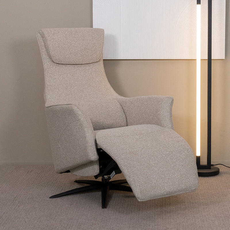 LABEL51 Fauteuils Lund - Naturel - Boucle - 2-Motorig - Met Massagefunctie