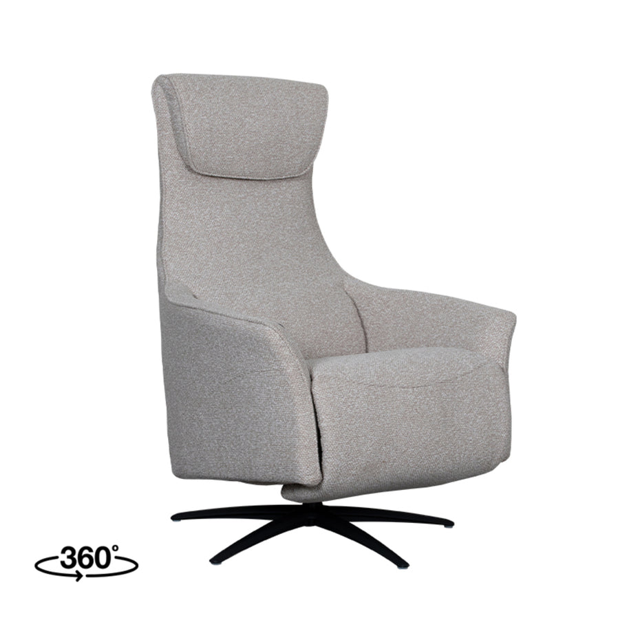 LABEL51 Fauteuils Lund - Naturel - Boucle - 2-Motorig - Met Massagefunctie