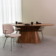 LABEL51 Eetkamertafels Jagger - Nature Smooth - Mangohout - 220 cm - Ovaal