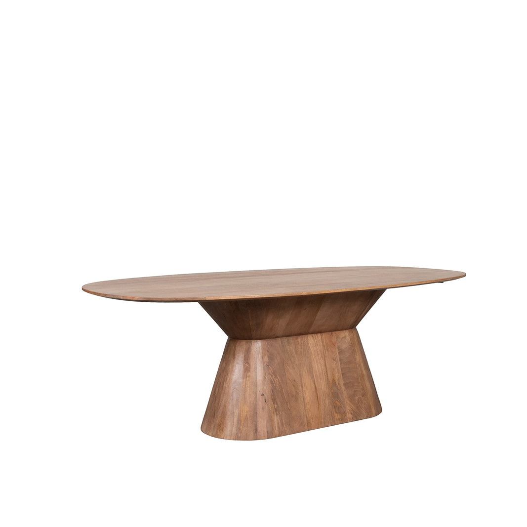 LABEL51 Eetkamertafels Jagger - Nature Smooth - Mangohout - 220 cm - Ovaal