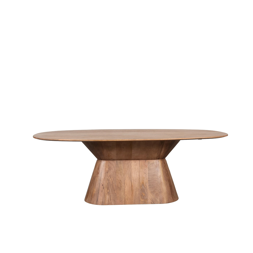LABEL51 Eetkamertafels Jagger - Nature Smooth - Mangohout - 220 cm - Ovaal