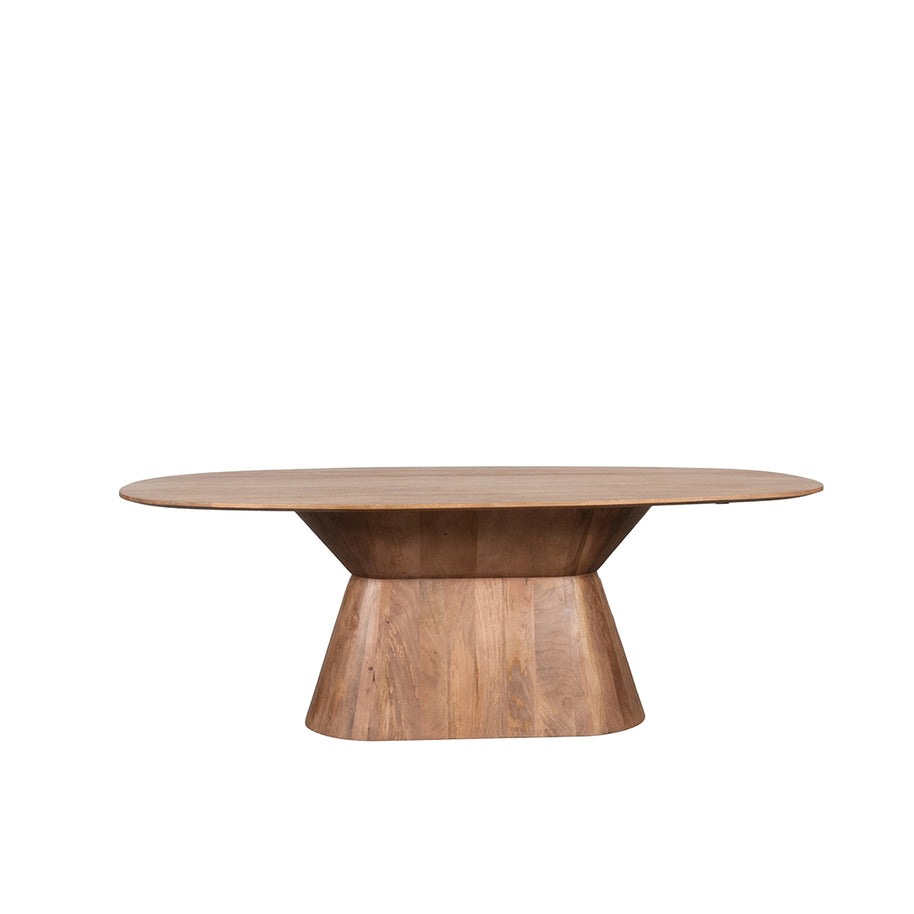 LABEL51 Eetkamertafels Jagger - Nature Smooth - Mangohout - 220 cm - Ovaal
