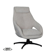 LABEL51 Fauteuils Maxwell - Naturel - Chenille - One Size