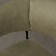 LABEL51 Eetkamerstoelen Luuk - Moss - Kunstleder - Zwart Metalen Frame