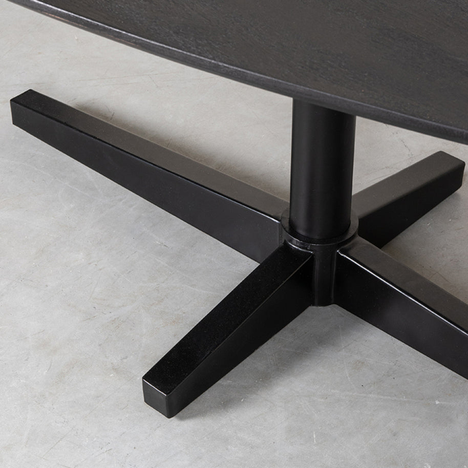 LABEL51 Eetkamertafels Rosie - Zwart - Mangohout - 180 cm