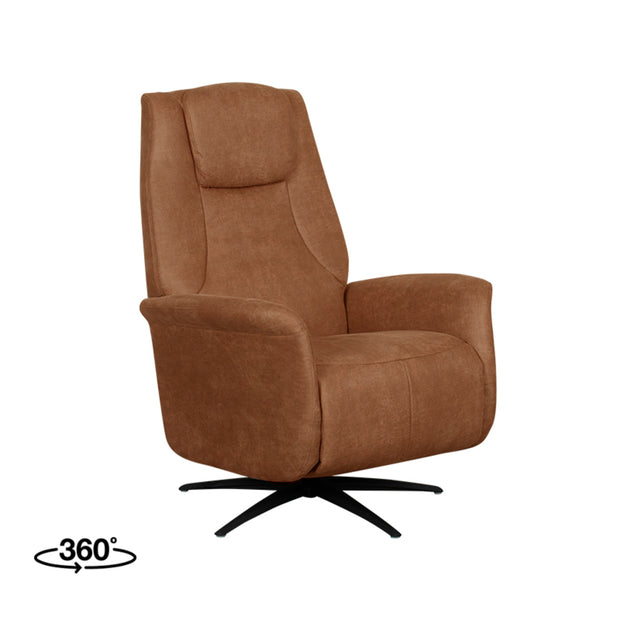 LABEL51 Fauteuils Stockholm - Cognac - Kunstleder - 1-Motorig