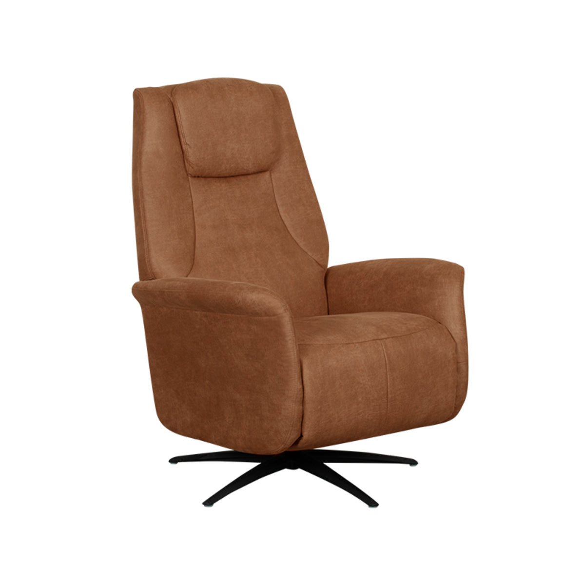 LABEL51 Fauteuils Stockholm - Cognac - Kunstleder - 1-Motorig