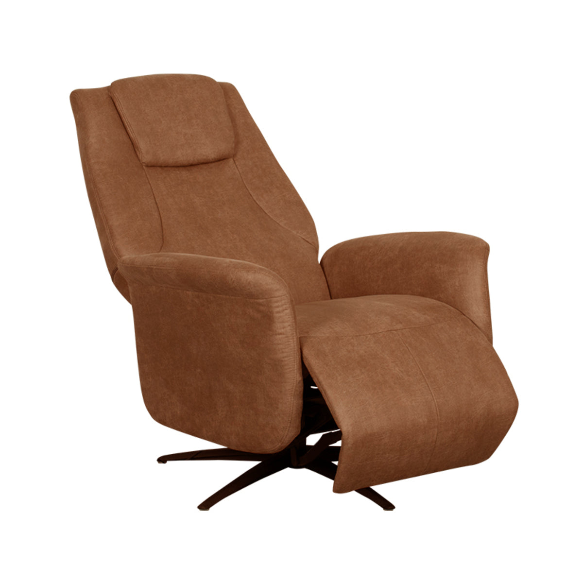 LABEL51 Fauteuils Stockholm - Cognac - Kunstleder - 1-Motorig
