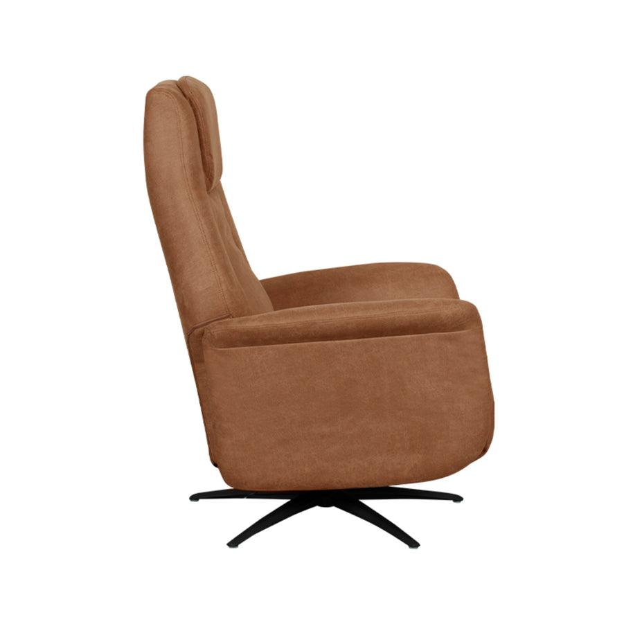 LABEL51 Fauteuils Stockholm - Cognac - Kunstleder - 1-Motorig