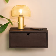 LABEL51 Wandplanken Hover - Espresso - Mangohout - 45 cm