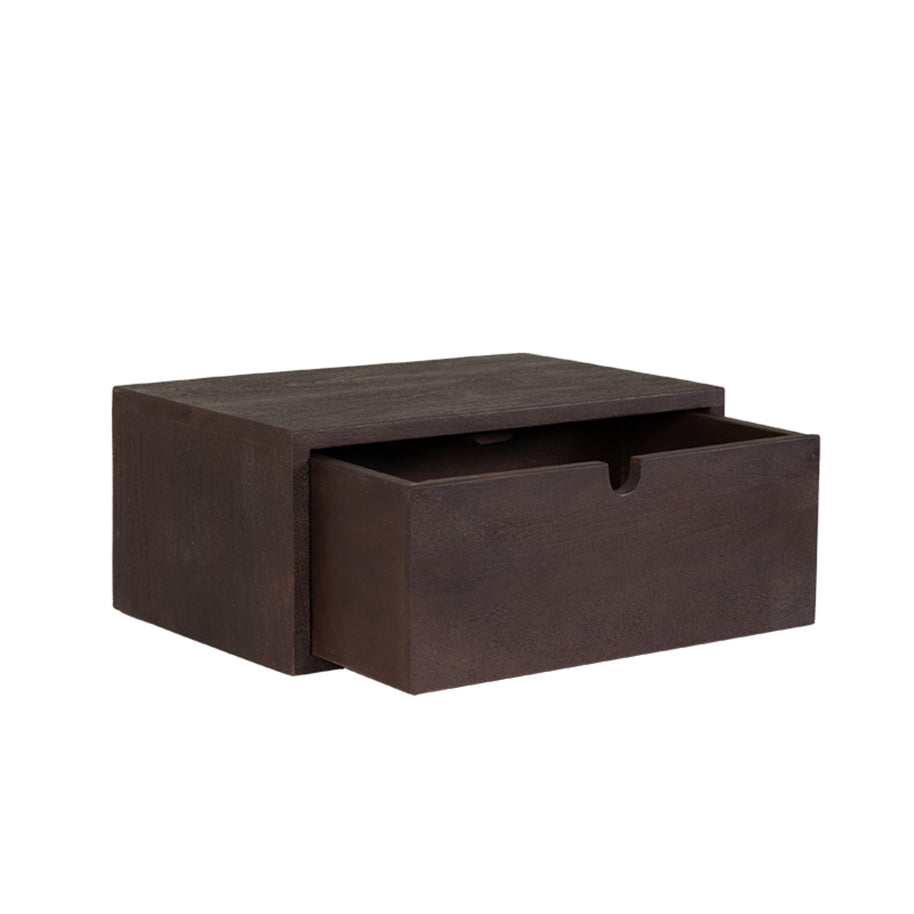 LABEL51 Wandplanken Hover - Espresso - Mangohout - 45 cm