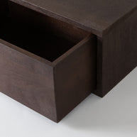 LABEL51 Wandplanken Hover - Espresso - Mangohout - 45 cm