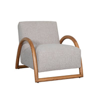 LABEL51 Fauteuils Viggo - Naturel - Boucle - Naturel Houten Frame